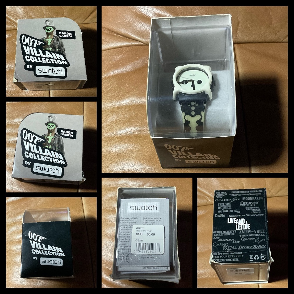 SWATCH James Bond 007 Villians Collection Live And Let Die Baron Samedi